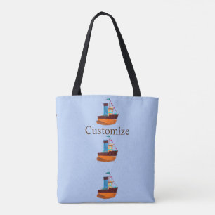 Cute Tiny Tugships Thunder-Cove  Tote Bag
