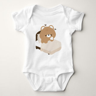 Cute Tired Brown Bear Romper