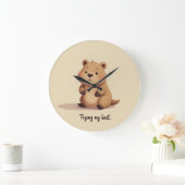  Cute tired capybara Grote Klok (Huis)