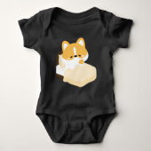 Cute Tired Corgi Romper (Voorkant)