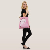 Cute Tired Cow Tote Bag (Op model)