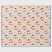 Cute Tired Tortie Cat  Cadeaupapier (Vlak)