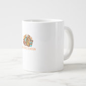 Cute Tis The Season Pumpkin Spice Latte Fall Footb Grote Koffiekop (Voorkant rechts)