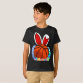 Cute To Basketball Easter Egg Bunny T-shirt (Voorkant volledig)