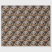 Cute Toad Face Animal Pattern Cadeaupapier (Vlak)