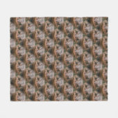 Cute Toad Face Animal Pattern Fleece Deken (Voorkant (Horizontaal))