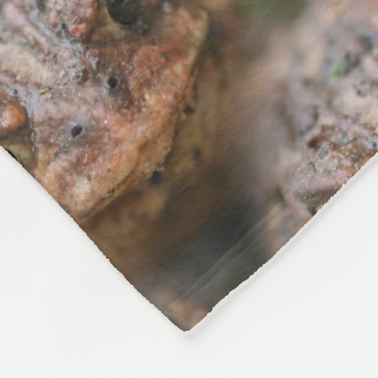 Cute Toad Face Animal Pattern Fleece Deken (Hoek)