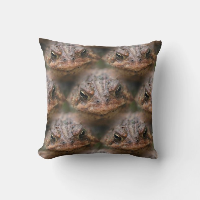 Cute Toad Face Animal Pattern Kussen (Voorkant)