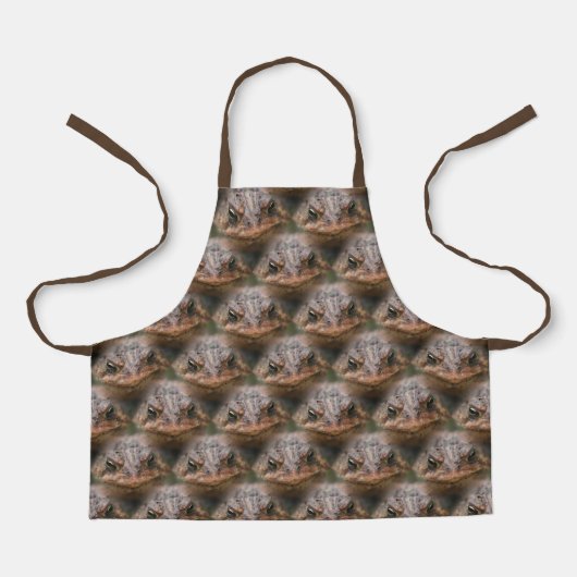 Cute Toad Face Animal Pattern Schort (Voorkant)