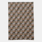 Cute Toad Face Animal Pattern Theedoek (Verticaal)
