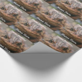 Cute Toad Frog Face Birthday Cadeaupapier (Hoek)