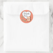 Cute Toast Bedankt Ronde Sticker (Tas)
