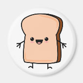 Cute Toast Bread Magneet (Voorkant)