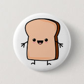 Cute Toast Bread Ronde Button 5,7 Cm (Voorkant)