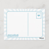 Cute Toast met Happy Face Briefkaart (Achterkant)