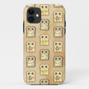 Cute Toast Pattern iPhone 5 Barely There hoes