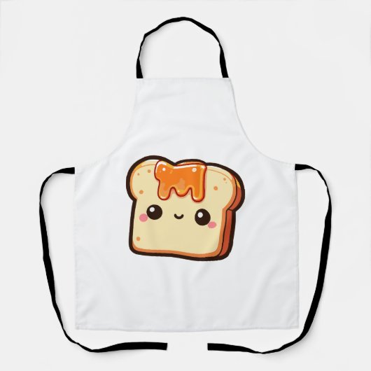 Cute Toast  Schort (Voorkant)