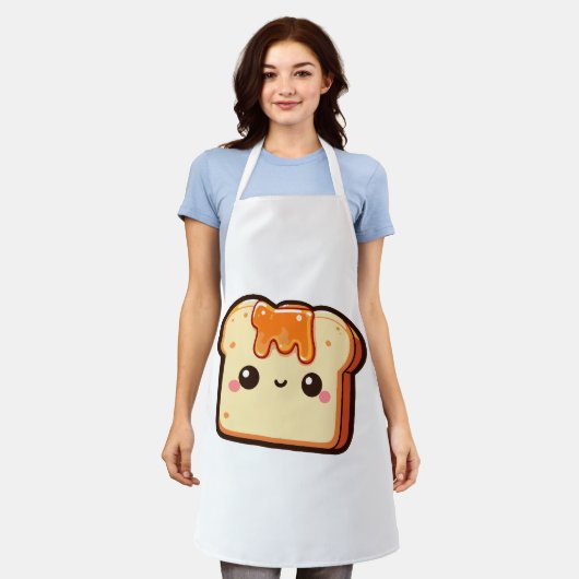 Cute Toast  Schort (Gedragen)