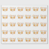Cute Toast Verjaardagsviering Groet Cadeaupapier (Vlak)