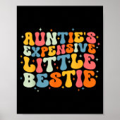 Cute Toddler Boy Girl Funny Aunties Expensive Litt Poster (Voorkant)