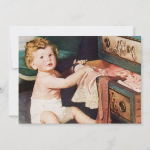  Cute Toddler die met Clothes Dresser speelt