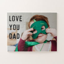 Cute Toddler Foto met de naam van het Kind voor pa