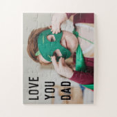 Cute Toddler Foto met de naam van het Kind voor pa Legpuzzel (Verticaal)