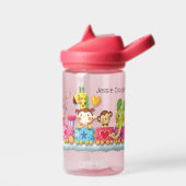 Cute Toddler Speelgoed Train Personaliseert naam D Waterfles (Links)