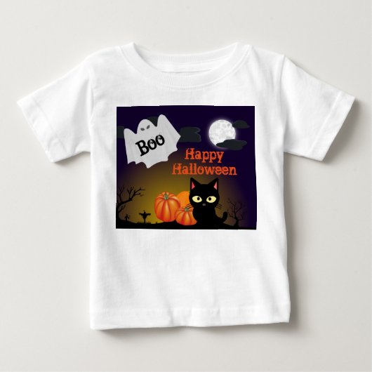 Cute Toddlers' Halloween Ghost T-Shirt (Voorkant)