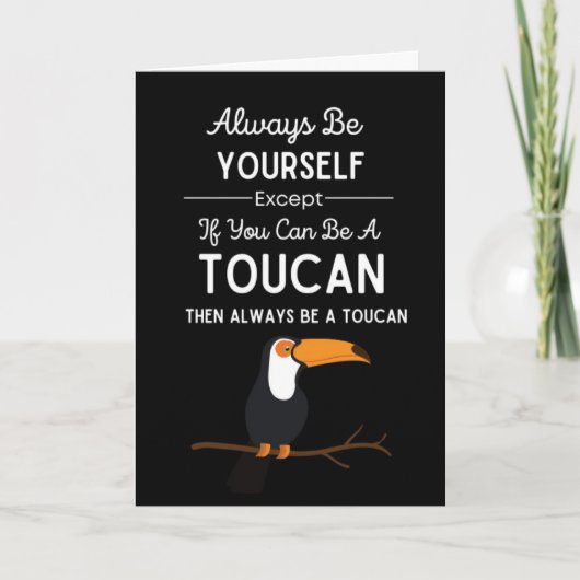 Cute Toekan Kaarten Vogel Grappig Dier Tropisch (Voorkant)