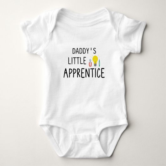 Cute Toekomstige Elektromonteur - Vader's Leerling Romper (Voorkant)