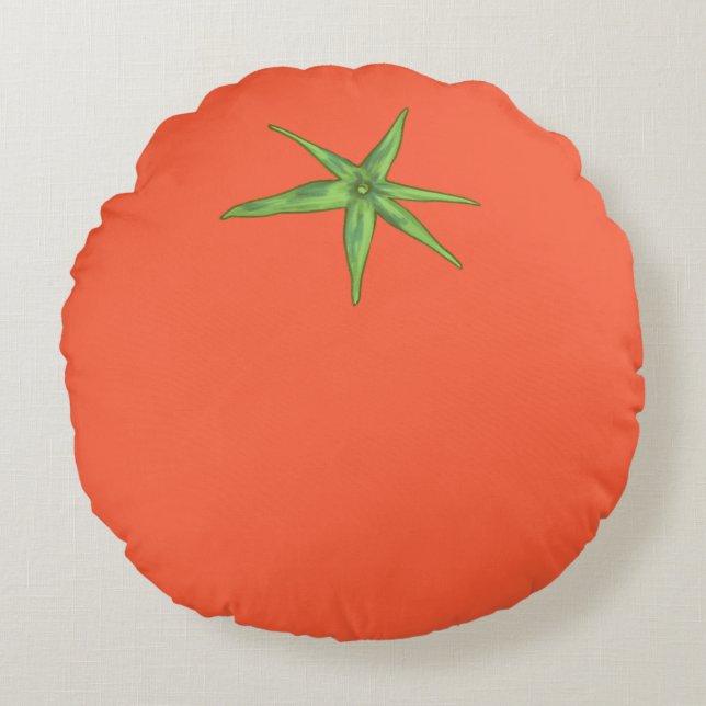 Cute Tomaten Kussen Decor, Minimalistische Tomaat (Voorkant)