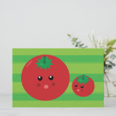Cute Tomato Briefpapier (Staand voorkant)