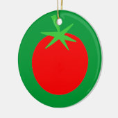 Cute Tomato Gardener Ornament met kerstbomen (Links)