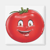 Cute Tomato grappige cartoon groente Magneet (Voorkant)
