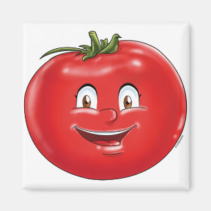 Cute Tomato grappige cartoon groente Magneet