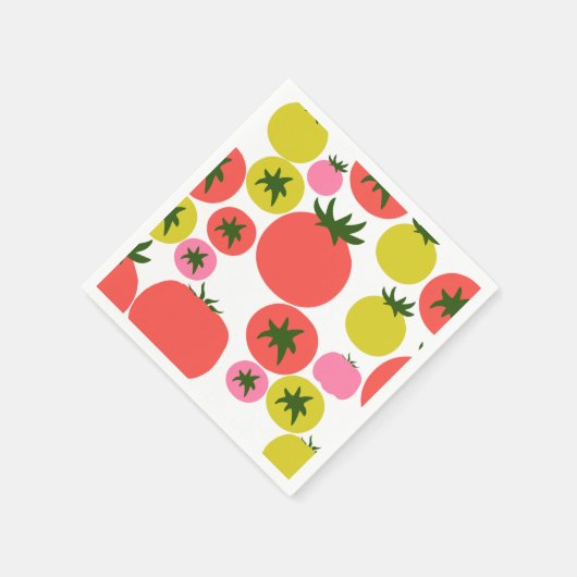 Cute Tomato Paper Napkins Servet (Hoek)