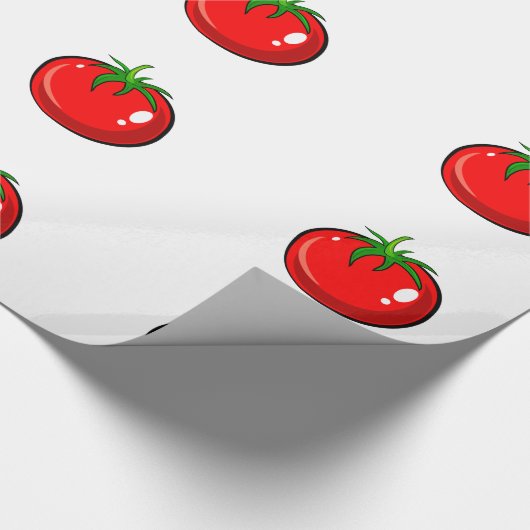 Cute tomato patroon cadeaupapier (Hoek)
