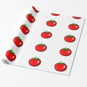Cute tomato patroon cadeaupapier