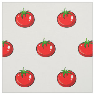 Cute tomato patroon stof