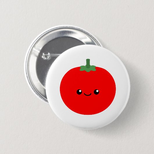 Cute Tomato Ronde Button 5,7 Cm (Voorkant /achterkant)