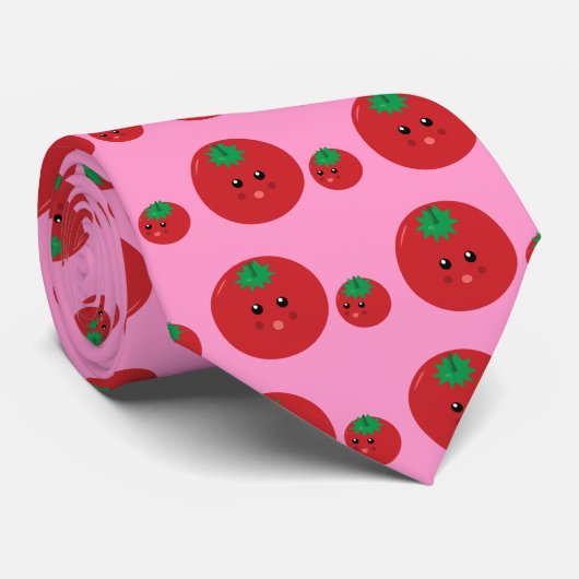 Cute Tomato Stropdas (Opgerold)