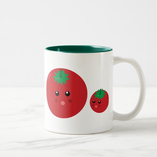 Cute Tomato Tweekleurige Koffiemok (Rechts)