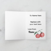 Cute Tomato Valentine’s Card – Head to-Ma-Toes Kaart (Binnen)