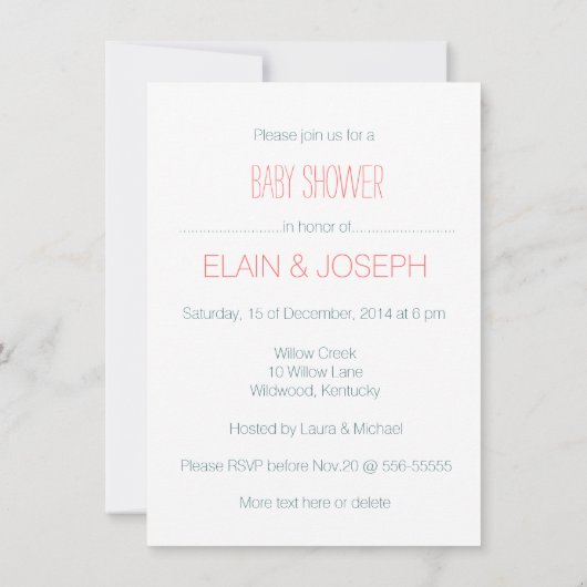 Cute Tons of LOVE Elephant Baby shower Neutraal Kaart (Achterkant)