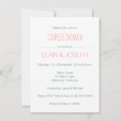 Cute Tons of LOVE Elephant COUPLES SHOWER Kaart (Achterkant)