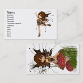 Cute Toon Autumn Fairy Visitekaartje (Voorkant / Achterkant)