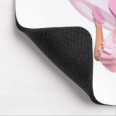 Cute Toon Ballerina Fairy in Pink - lounging Muismat (Hoek)