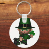 Cute Toon Irish Leprechaun - 1 Sleutelhanger (Voorkant)