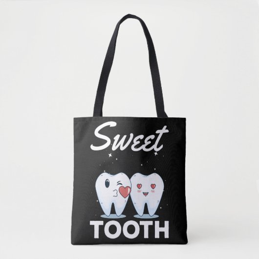 Cute Tooth Dentist Orthodontist Dental Assistant Tote Bag (Voorkant)